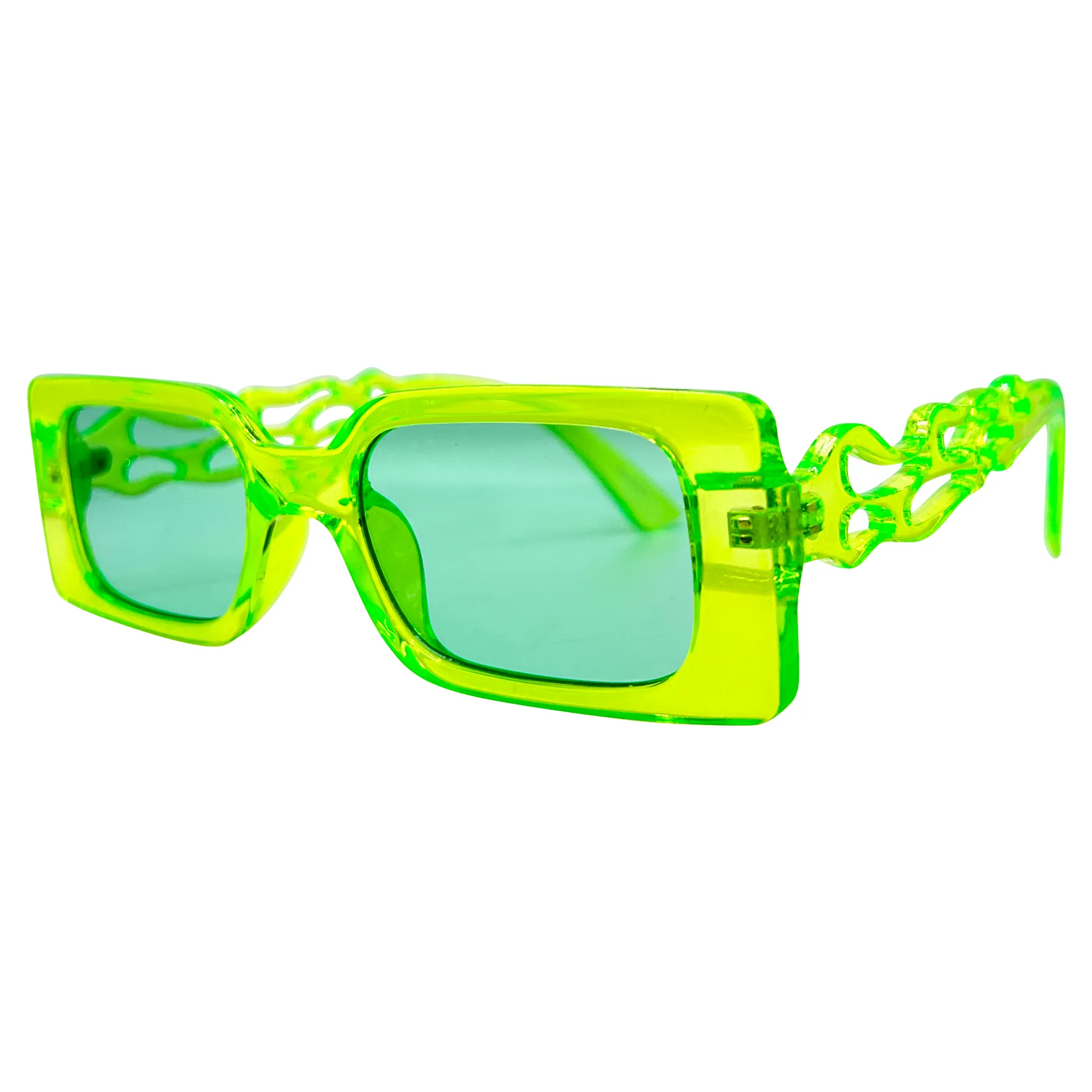 FIREY Square Flames Sunglasses sold by Giant Vintage product image thumbnail 5