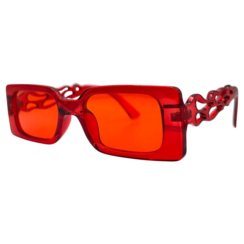 FIREY Square Flames Sunglasses sold by Giant Vintage