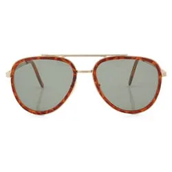 CASH Tortoise Aviator Sunglasses sold by Giant Vintage