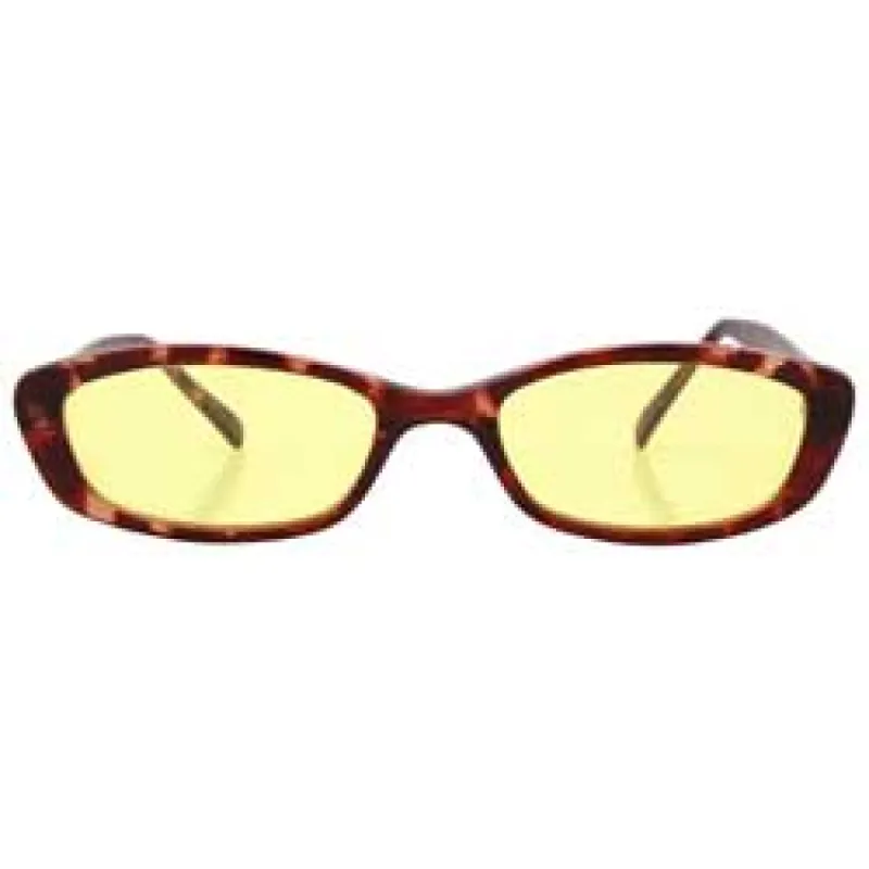 ROCKET Demi/Yellow Micro-Square Sunglasses sold by Giant Vintage