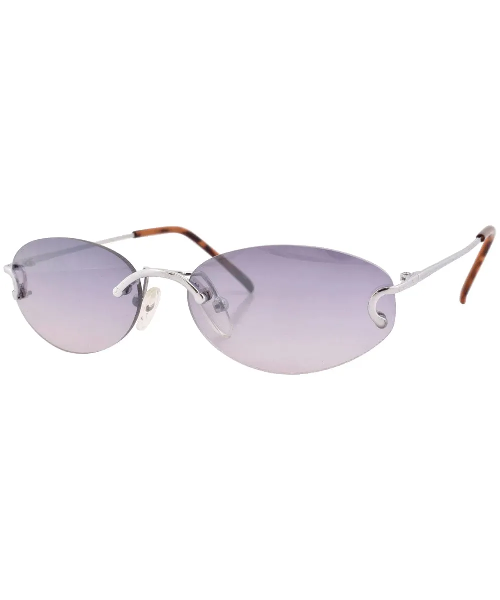 GIANNI Silver/Smoke Rimless Sunglasses sold by Giant Vintage product image thumbnail 2