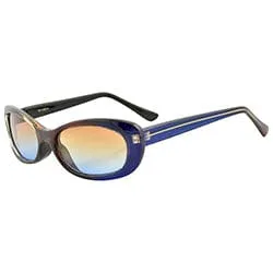 WIZARDS Blue/Brown Cat-Eye Sunglasses sold by Giant Vintage