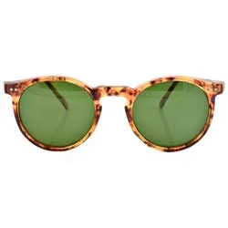 STONEY Demi/Green Classic Round Sunglasses sold by Giant Vintage