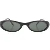 QUITIT Black Oval Sunglasses sold by Giant Vintage
