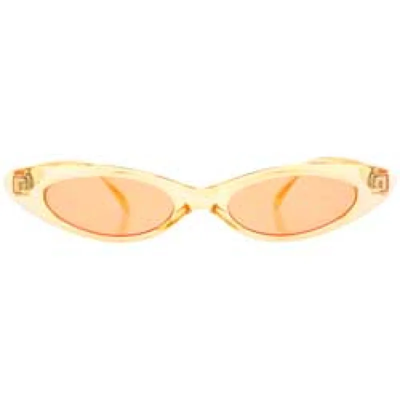 CAROLINA Champale/Amber Slim Cat-Eye Sunglasses sold by Giant Vintage