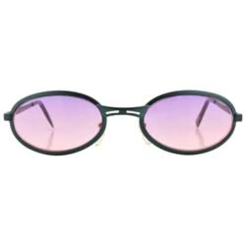 SMOOTCHIE Black/Sunset Oval Sunglasses sold by Giant Vintage