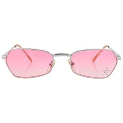 T.Y.V.M. Pink/Star Rimless Sunglasses sold by Giant Vintage
