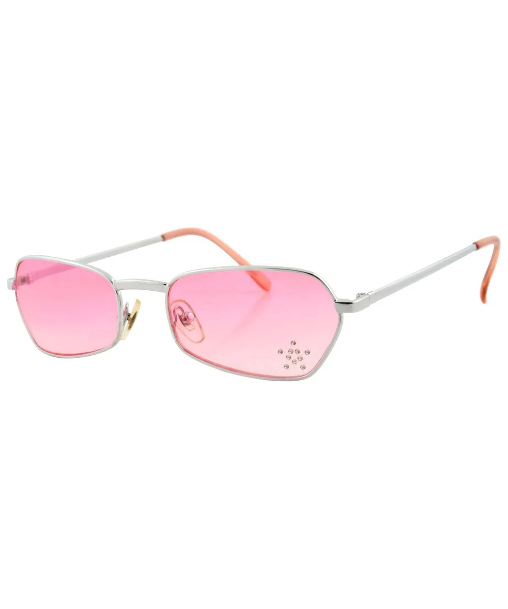 T.Y.V.M. Pink/Star Rimless Sunglasses sold by Giant Vintage product image thumbnail 2