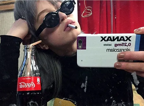 OLVERA Black Oval Sunglasses sold by Giant Vintage product image thumbnail 3