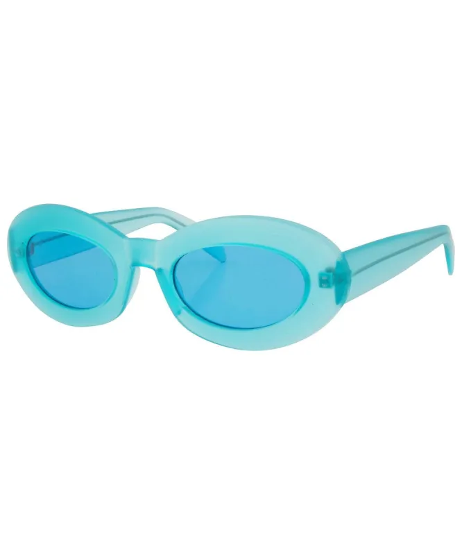 MARIGOLD Menthol/Blue Cat-Eye Sunglasses sold by Giant Vintage