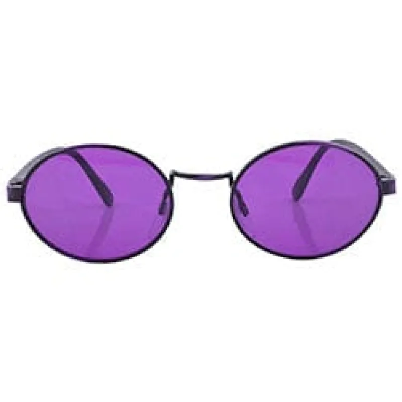 HAYSI Purple/Black Oval Sunglasses sold by Giant Vintage