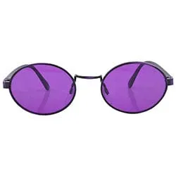 HAYSI Purple/Black Oval Sunglasses sold by Giant Vintage