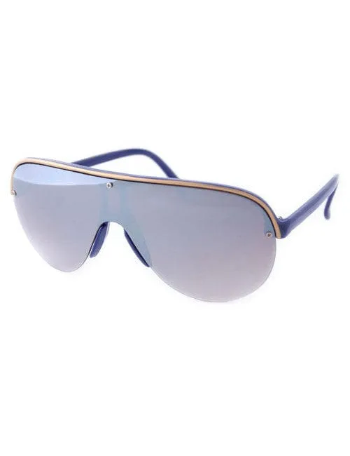 BUCKLE Blue Aviator Sunglasses sold by Giant Vintage product image thumbnail 2