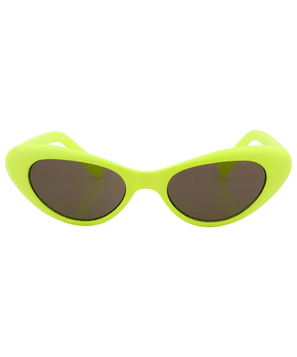 POW! Yellow Cat-Eye Sunglasses sold by Giant Vintage product image thumbnail 3