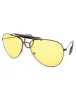 BULLET Black Aviator Sunglasses sold by Giant Vintage