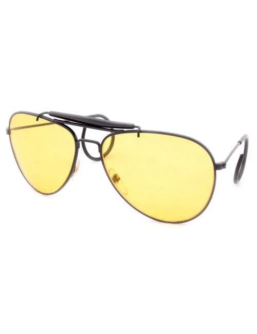 BULLET Black Aviator Sunglasses sold by Giant Vintage product image thumbnail 2