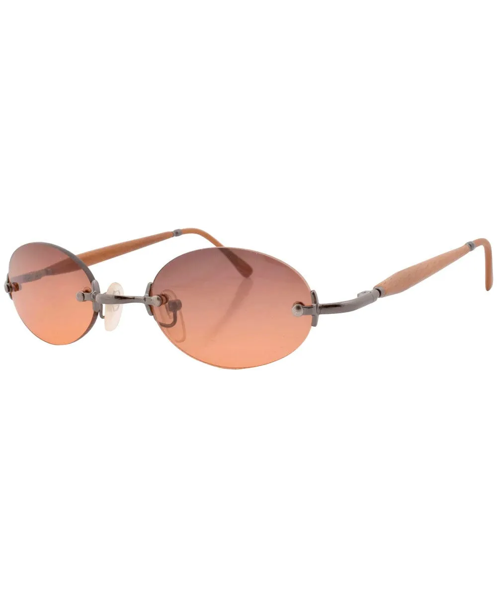 NAYLOR Amber Rimless Sunglasses sold by Giant Vintage product image thumbnail 2
