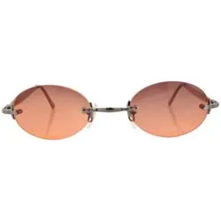 NAYLOR Amber Rimless Sunglasses sold by Giant Vintage