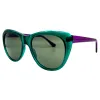 CHARMING Purple/Teal Cat-Eye Sunglasses sold by Giant Vintage