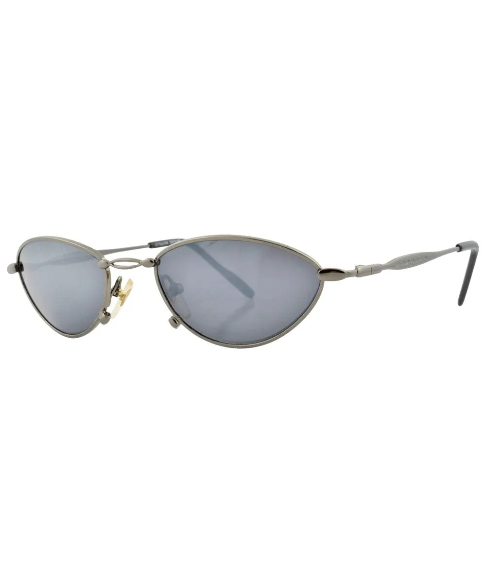 QUIBBLE Gunmetal Cat-Eye Sunglasses sold by Giant Vintage product image thumbnail 2