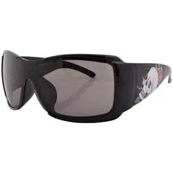 ROLLED Black/Roses Oversized Sunglasses sold by Giant Vintage