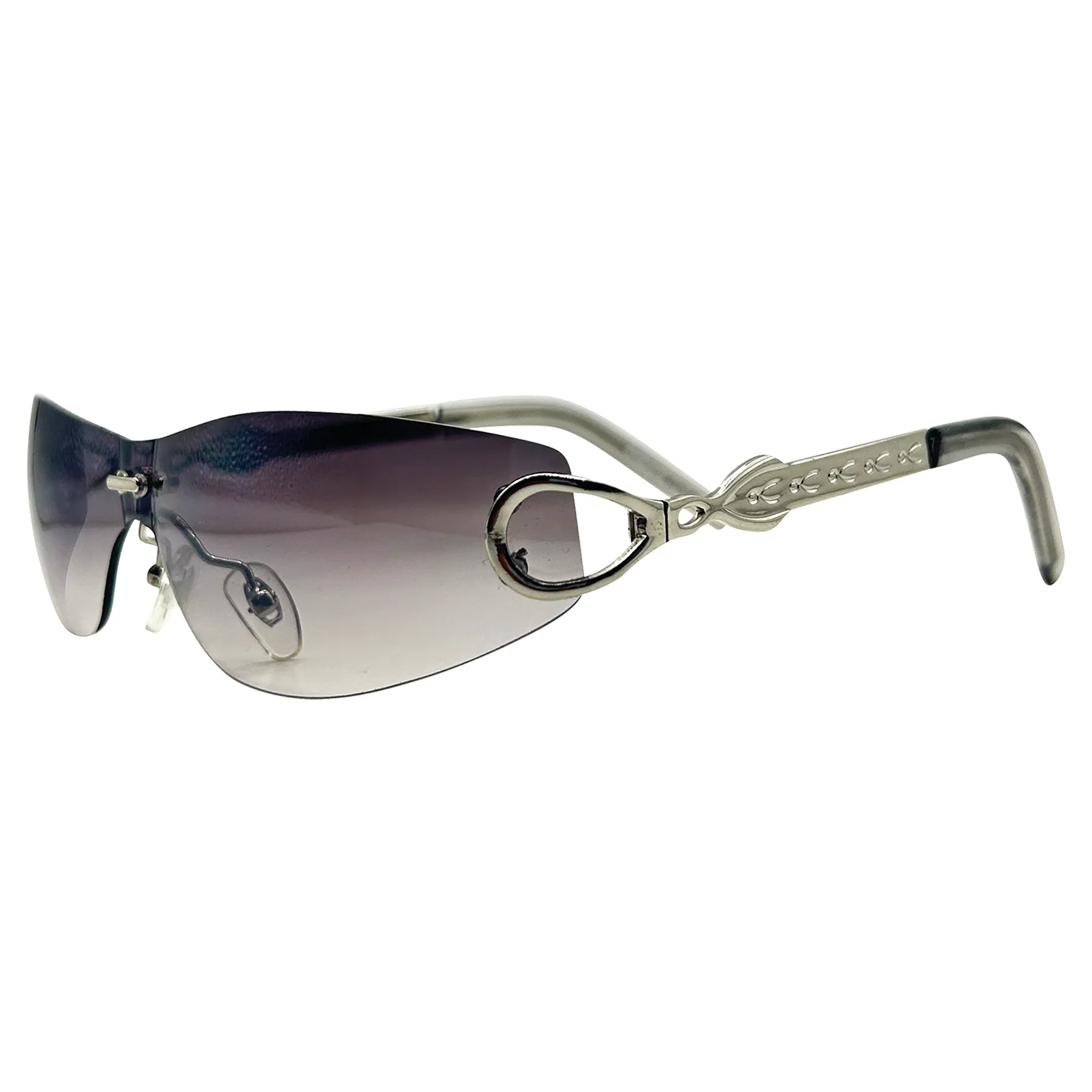 VICIOUS Rimless Sunglasses sold by Giant Vintage product image thumbnail 2