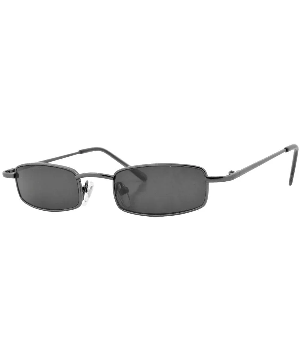 RADDY Gunmetal Micro Square Sunglasses sold by Giant Vintage product image thumbnail 2