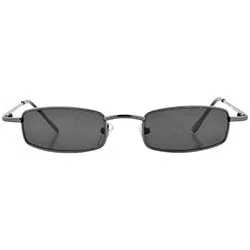 RADDY Gunmetal Micro Square Sunglasses sold by Giant Vintage