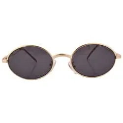 LaBONTE Gold Oval Sunglasses sold by Giant Vintage