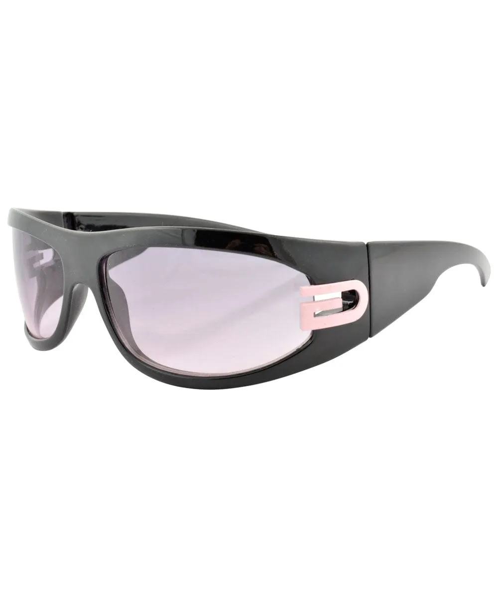 VISIBLE Black/Pink Oversized Sunglasses sold by Giant Vintage product image thumbnail 2