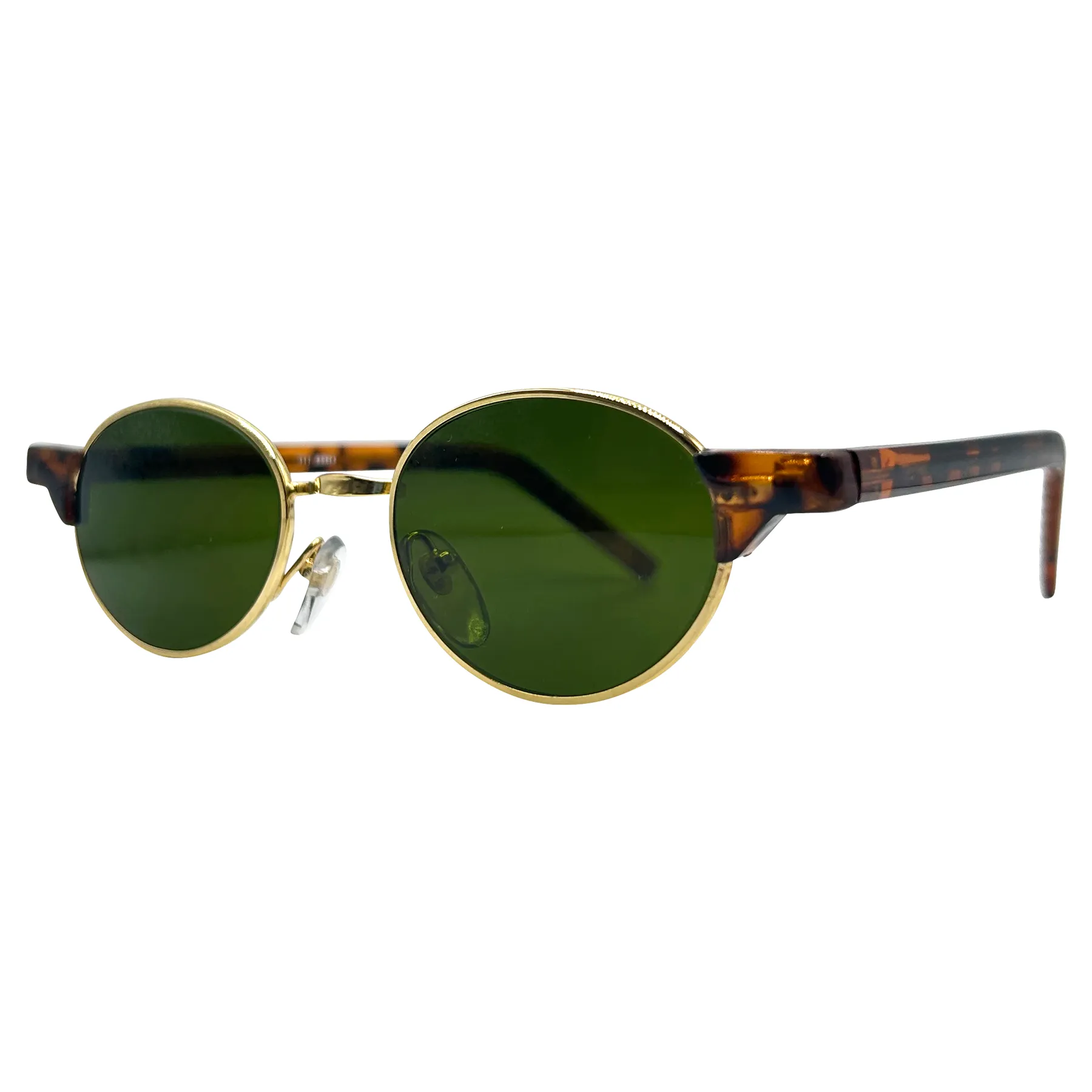 CESSNA Tortoise/Gold/Green Oval Sunglasses sold by Giant Vintage product image thumbnail 2