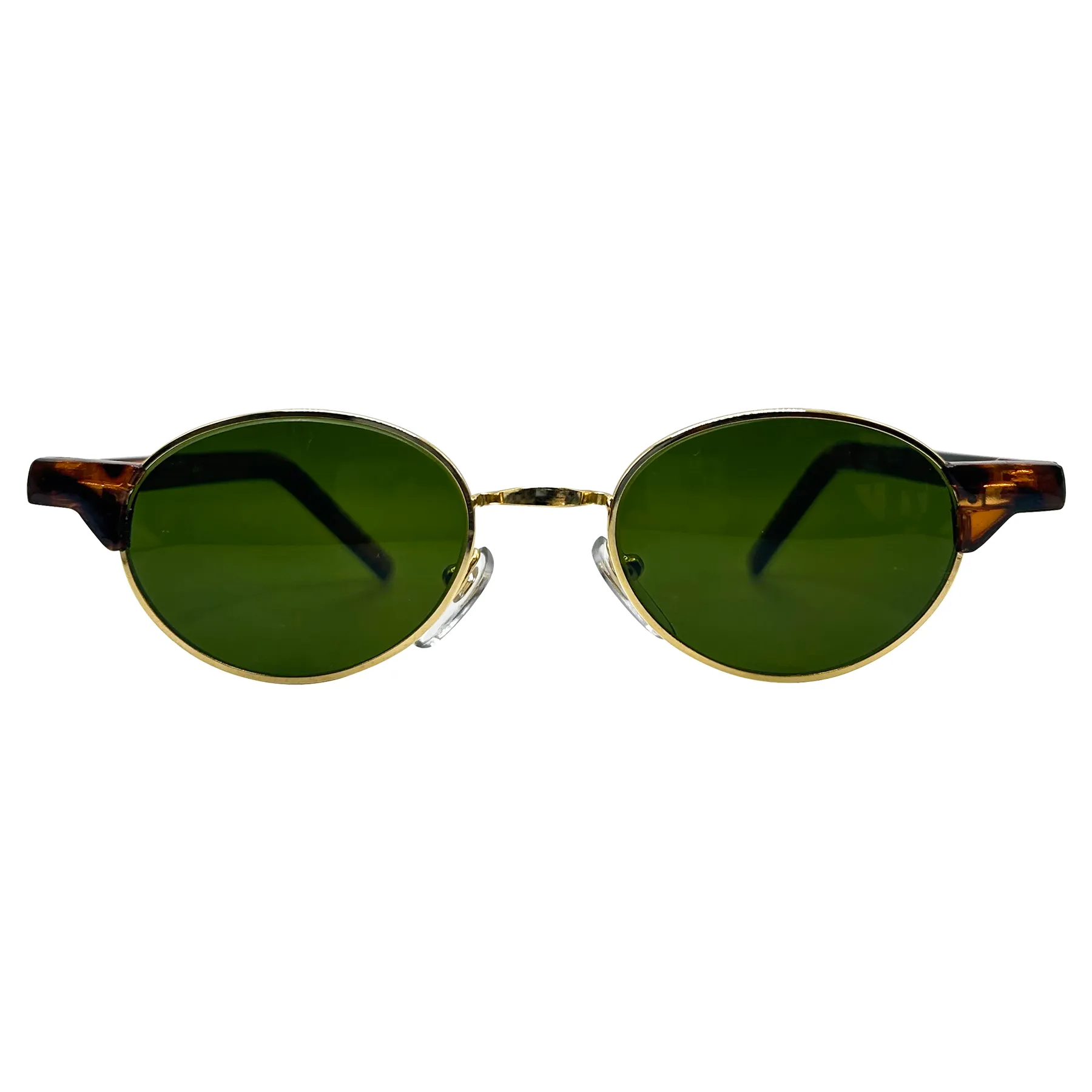 CESSNA Tortoise/Gold/Green Oval Sunglasses sold by Giant Vintage