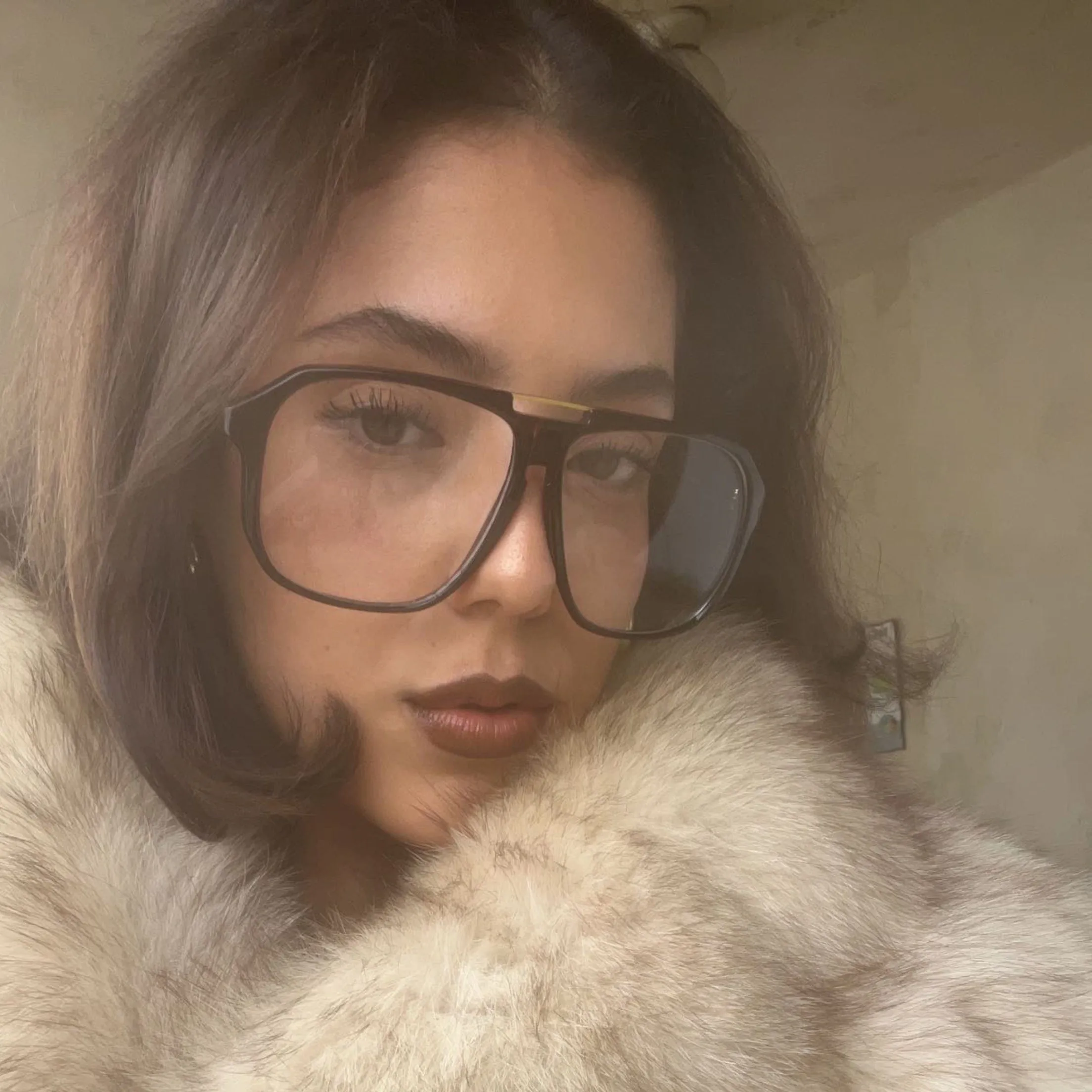 WALT Tortoise Clear Square Aviator Glasses sold by Giant Vintage product image thumbnail 2