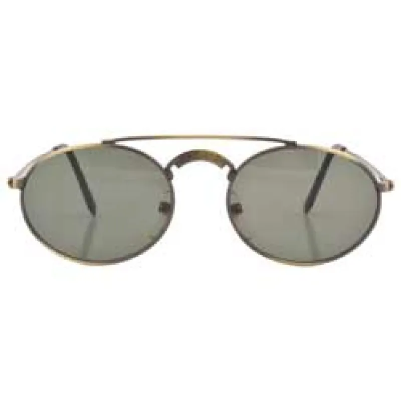 HARUM Brass Oval Sunglasses sold by Giant Vintage