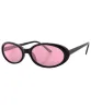 FUNKED Black/Pink Oval Sunglasses sold by Giant Vintage