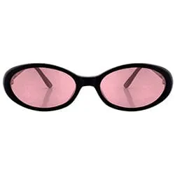 FUNKED Black/Pink Oval Sunglasses sold by Giant Vintage