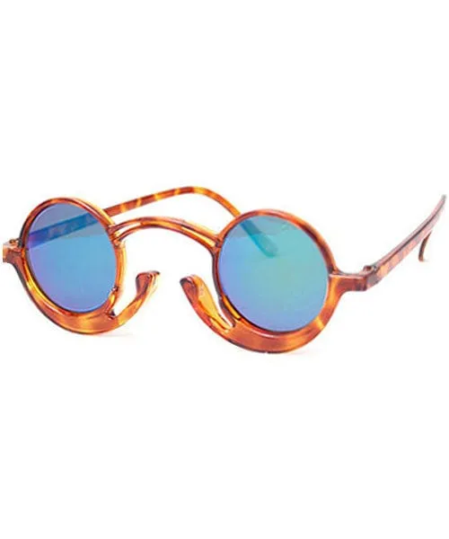 ORSON Demi/Aqua Round Sunglasses sold by Giant Vintage product image thumbnail 2