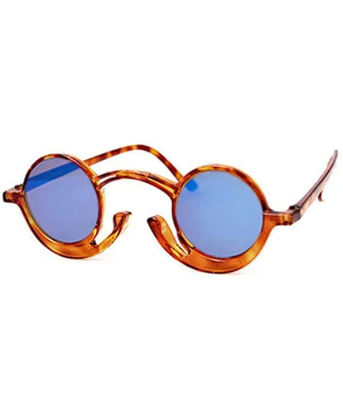 ORSON Demi/Blue Round Sunglasses sold by Giant Vintage product image thumbnail 2