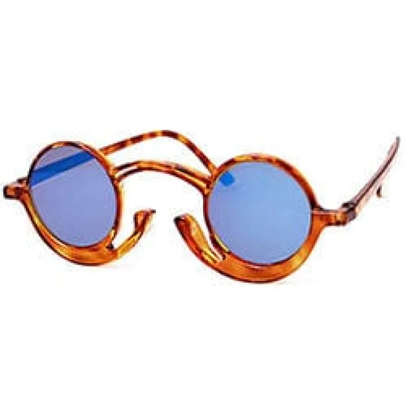 ORSON Demi/Blue Round Sunglasses sold by Giant Vintage