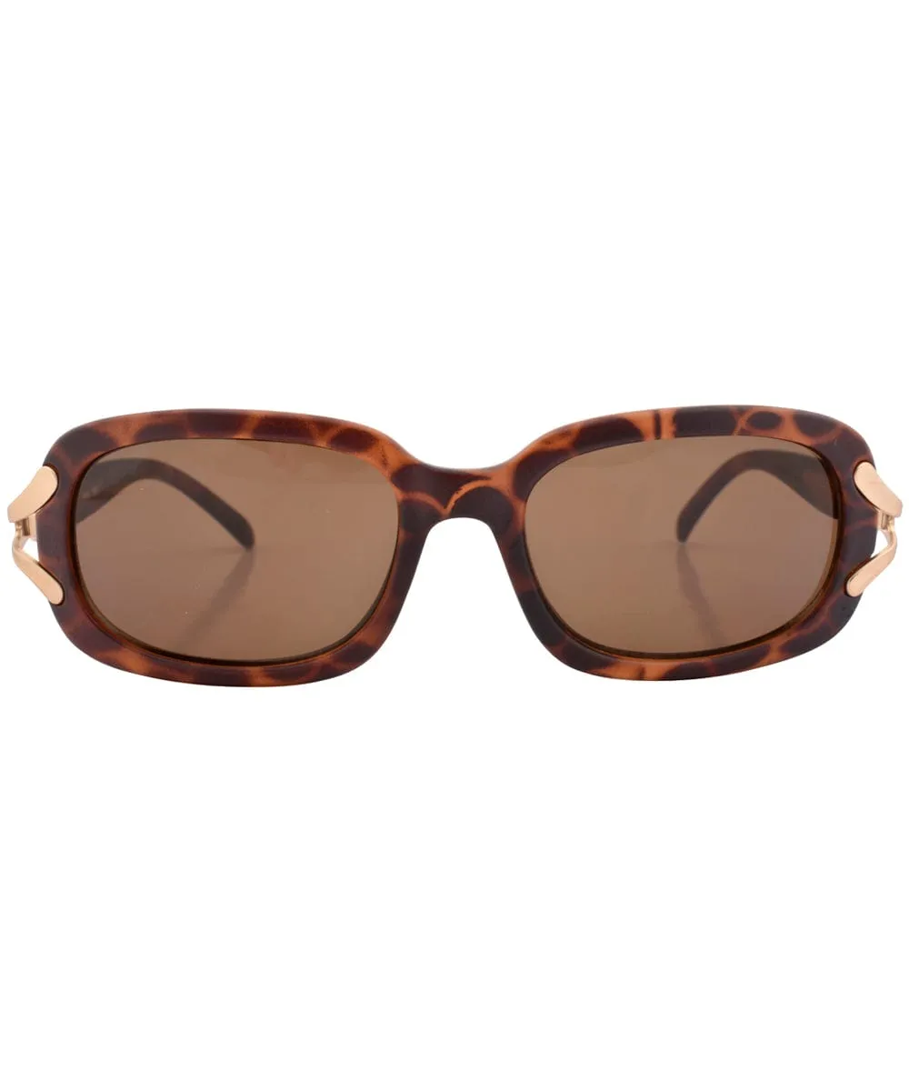 SUNDAY Matte Tortoise Square Sunglasses sold by Giant Vintage product image thumbnail 3
