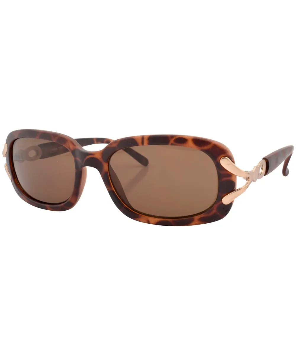 SUNDAY Matte Tortoise Square Sunglasses sold by Giant Vintage product image thumbnail 2