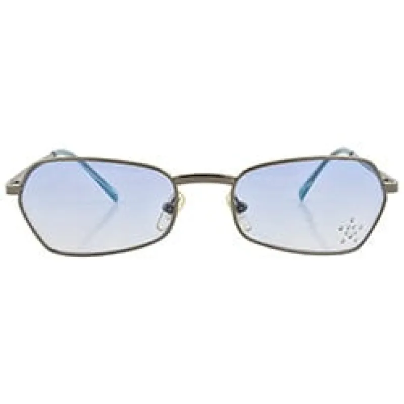 T.Y.V.M. Blue/Star Rimless Sunglasses sold by Giant Vintage