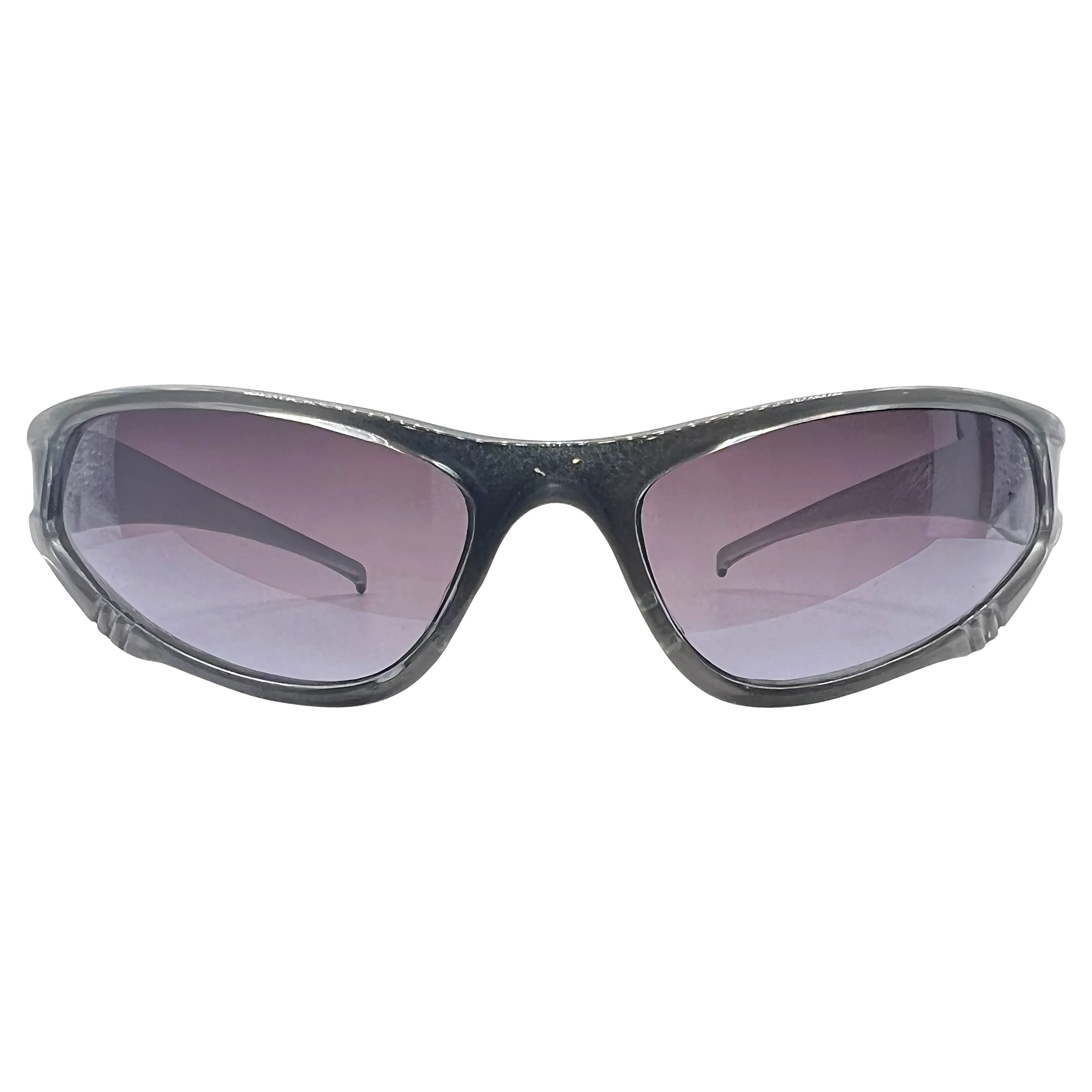 TWERK Smoke/Silver Fashion Sports Sunglasses sold by Giant Vintage