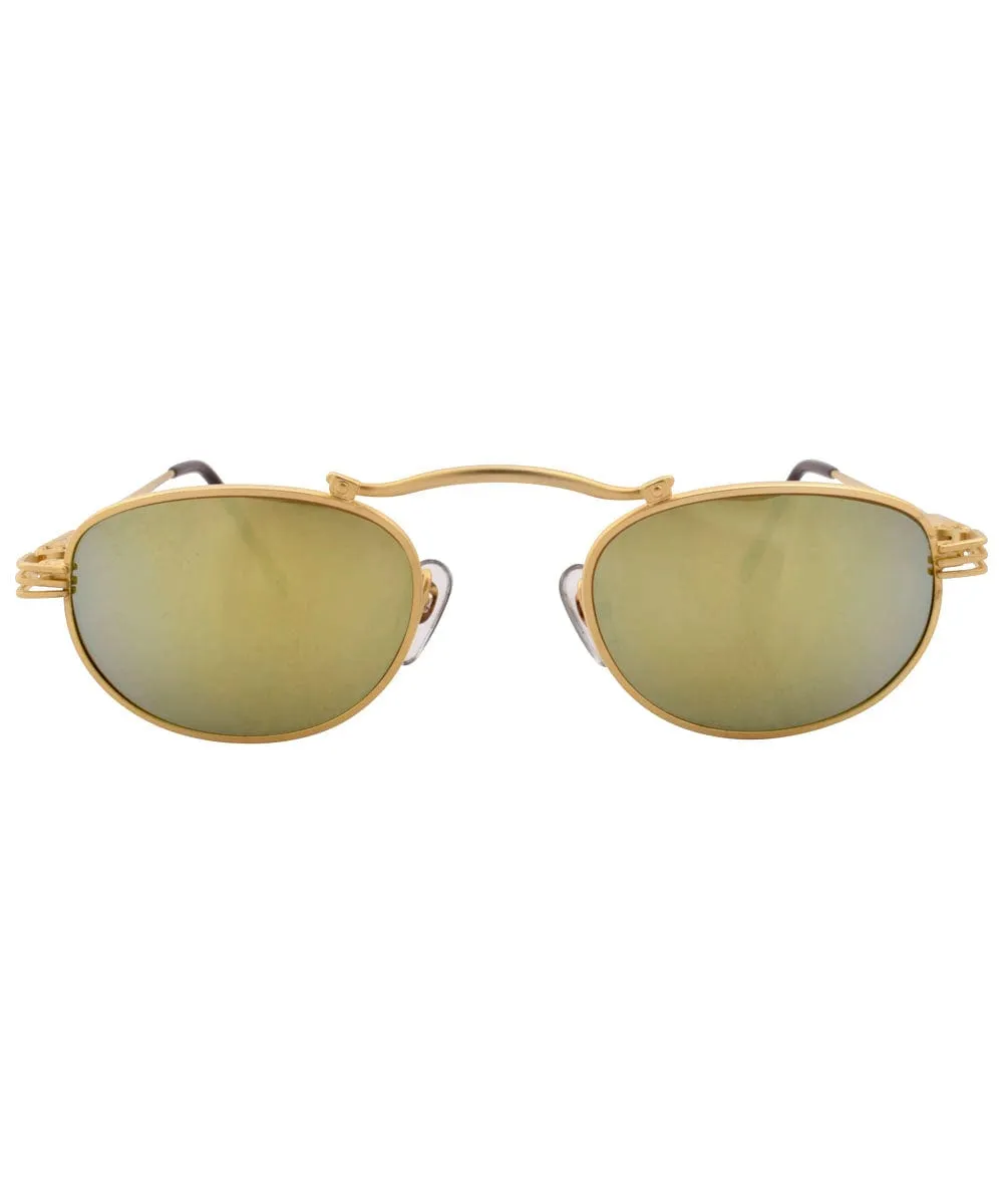 CRIME Gold Sunglasses sold by Giant Vintage product image thumbnail 3
