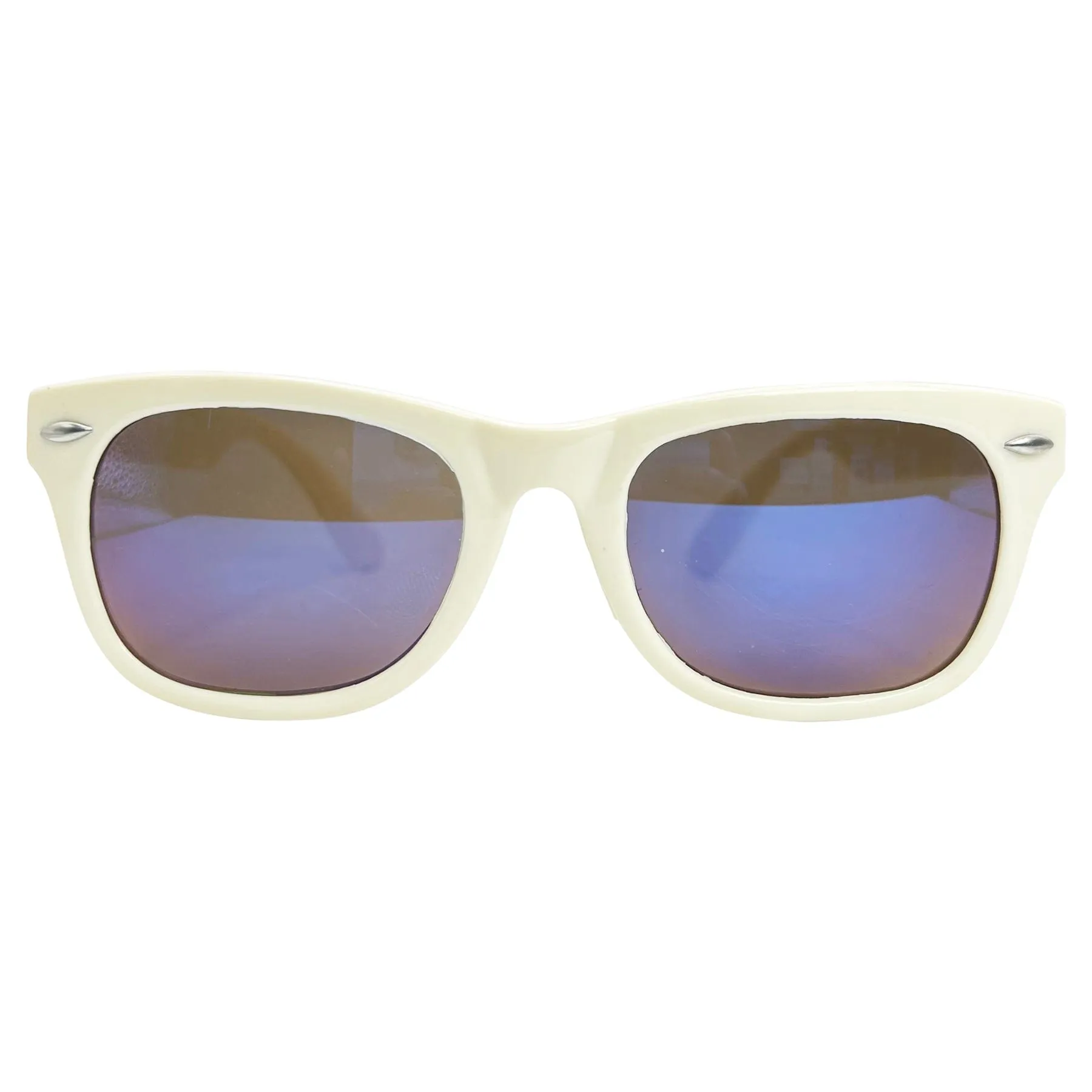 WAY-O White Retro Sunglasses sold by Giant Vintage