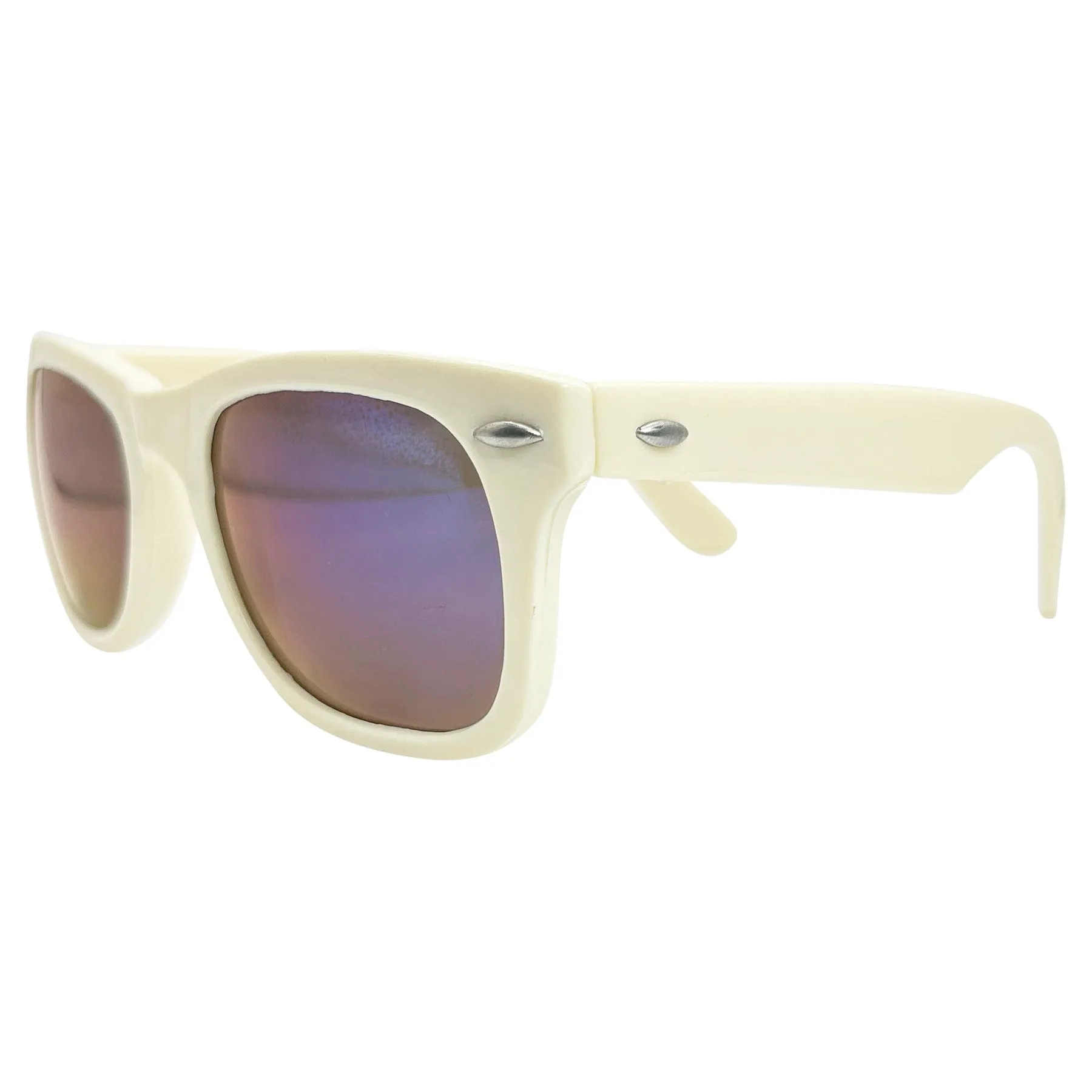 WAY-O White Retro Sunglasses sold by Giant Vintage product image thumbnail 2