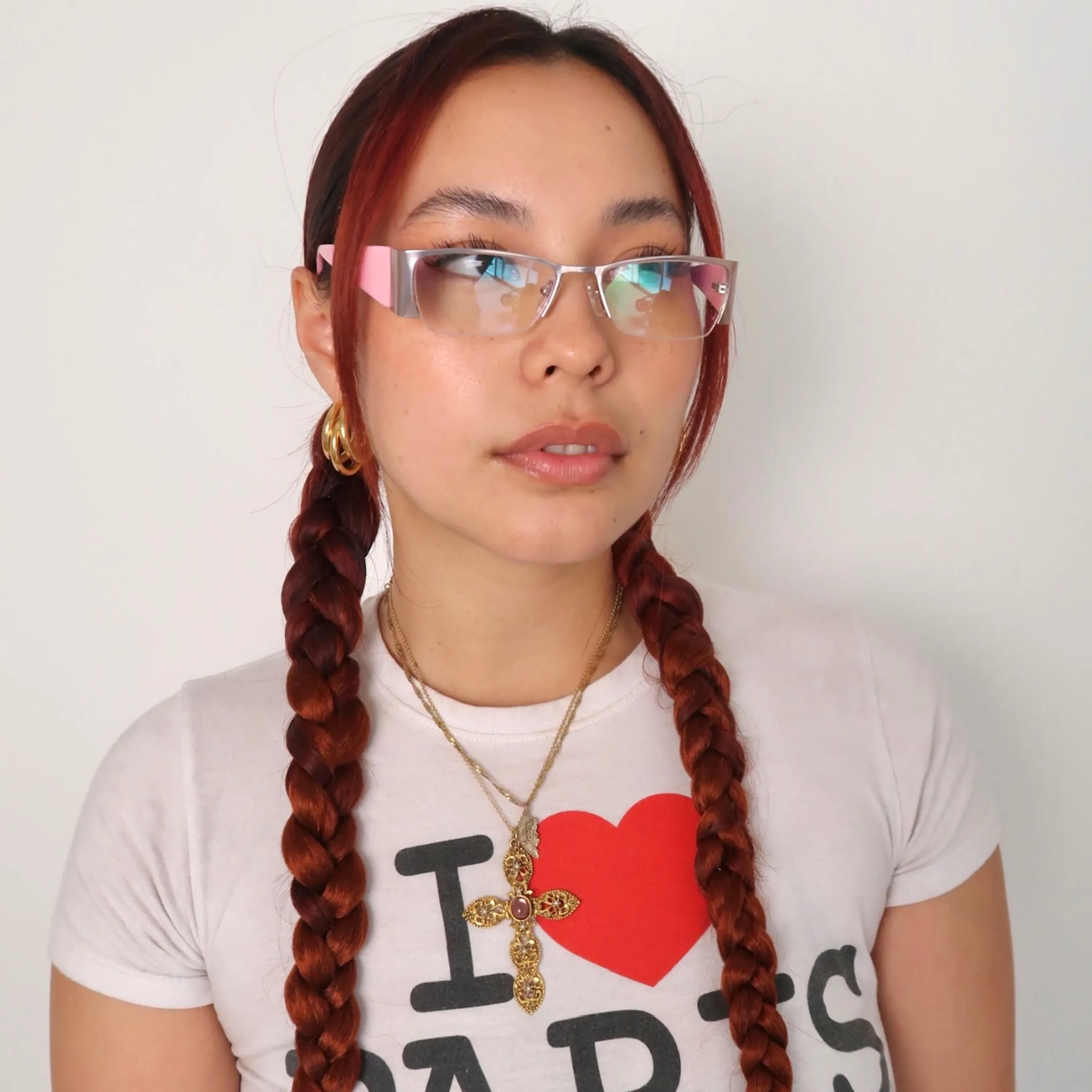 MEOW Bayonetta-Style Clear Glasses sold by Giant Vintage product image thumbnail 4