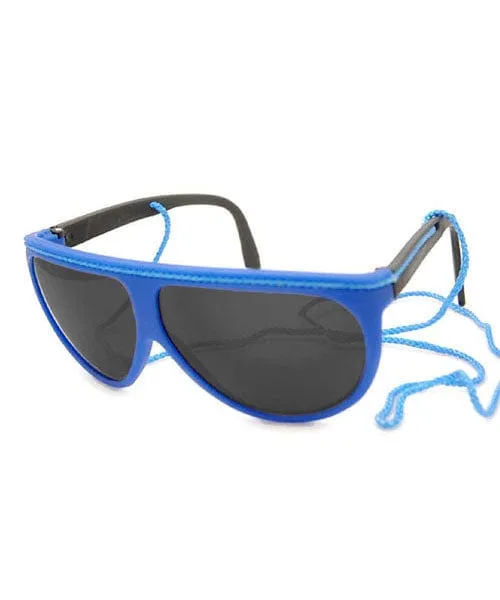 FLUOROPA Blue 90s Beach Sunglasses sold by Giant Vintage product image thumbnail 2