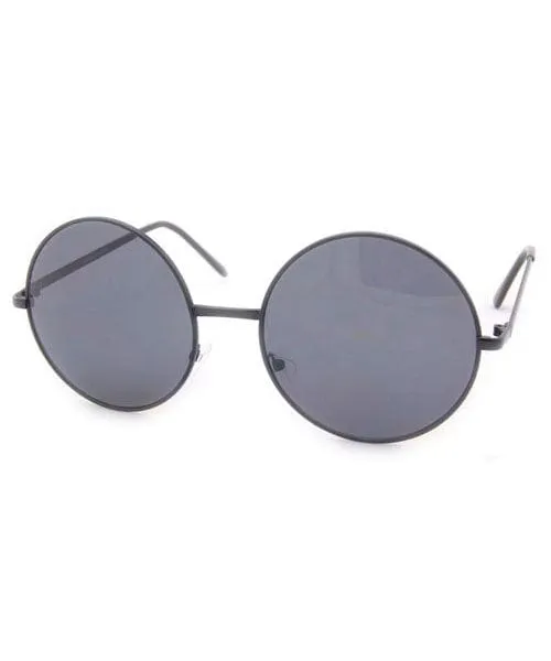 PANCAKES Black Oversized Round Sunglasses sold by Giant Vintage product image thumbnail 2