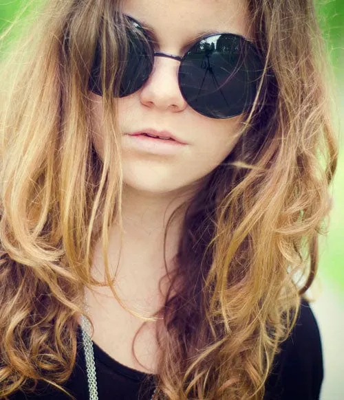 PANCAKES Black Oversized Round Sunglasses sold by Giant Vintage product image thumbnail 3